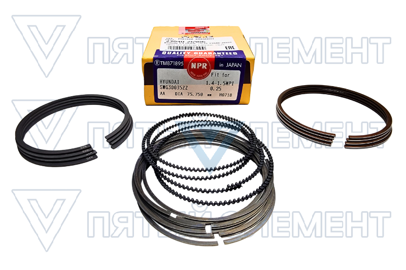 Кольца 1,4 DOHC +0,25 23040-26906 (GETZ) 23040-26906