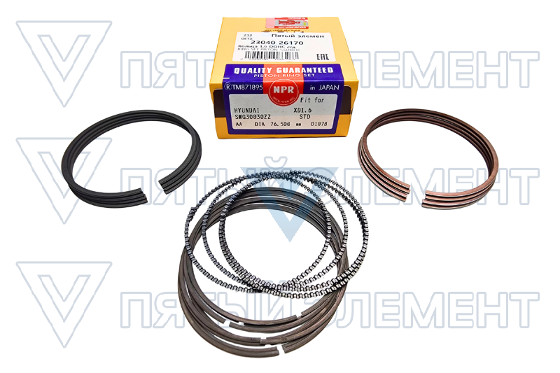 Кольца 1,6 DOHC стд 23040-26101(GETZ) 23040-26160